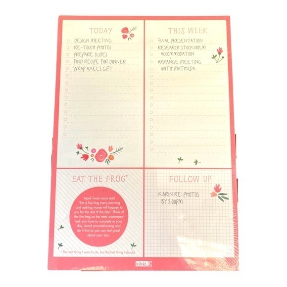 kikki.K Other - Kikki. K notebook notepad to-do list shopping journal cute stationery girls gift